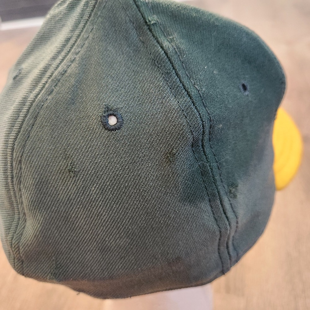 VTG Oakland Athletics MLB Fitted Baseball Hat Cap New Era 59Fifty 100% Wool READ - Picture 8 of 16